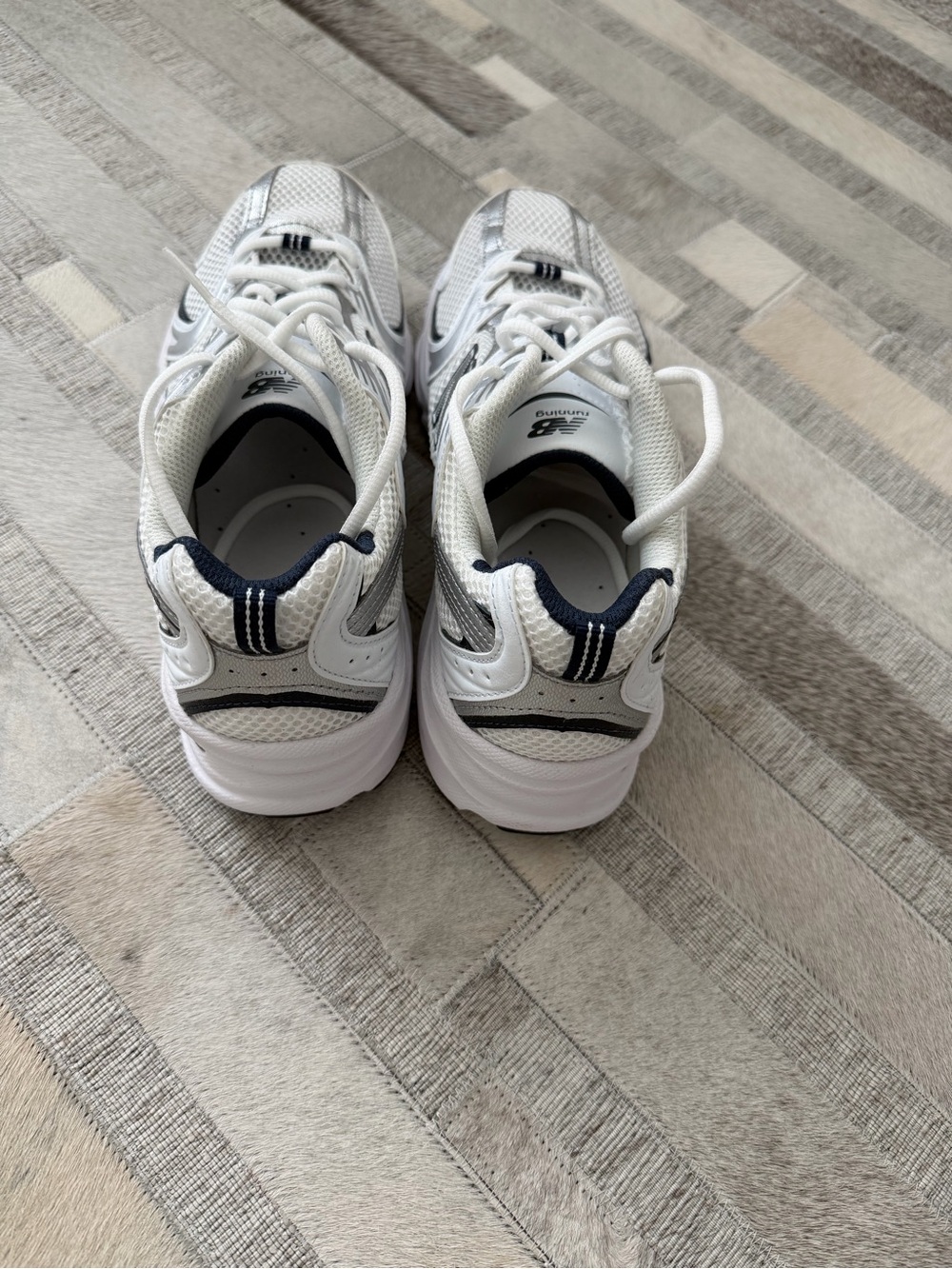 New Balance 530 navy, white, silver - Picture 3 of 7